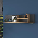 Raft de perete Ezonia, Alb, 120 x 25 x 20 cm - Gri, SKU 893RAN3312