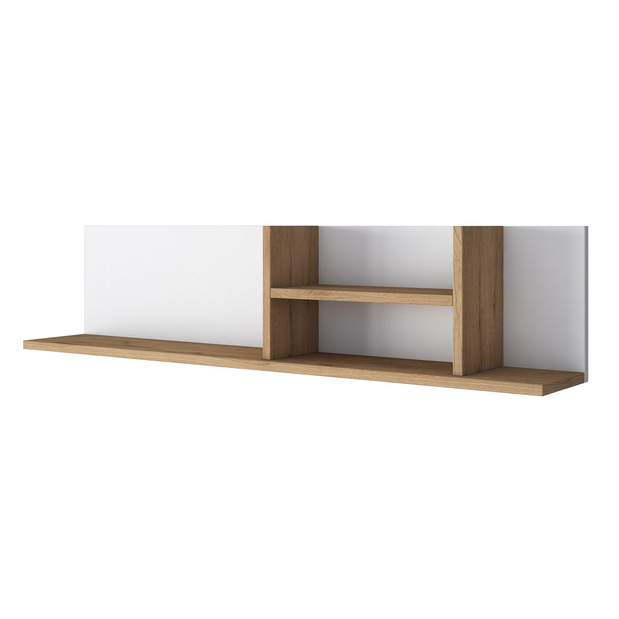 Raft de perete Ezonia, Alb, 120 x 25 x 20 cm - Alb, SKU 893RAN3312
