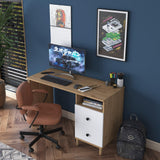 Birou Yaren cu 2 Sertare, 120 X 74 X 50 Cm - Nuc Alb, SKU 893RAN3331