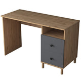 Birou Yaren cu 2 Sertare, 120 X 74 X 50 Cm - Stejar Gri, SKU 893RAN3331
