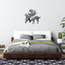 Decorațiune de perete din metal Deer 2, Negru, 66x70x1.5 cm, SKU 899SKL2431, imagine 2