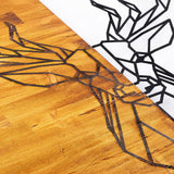 Decorațiune de perete din lemn Deer1, Diverse culori, 56x58x3 cm - Nuc - Negru | SKU: 899SKL1211 | Decorațiune de perete din lemn Deer1, 56x58x3 cm, varianta Nuc - Negru, produs pentru amenajarea locuinței, disponibil online în România la CasaMob