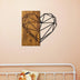 Decoratiune de perete lemn Skyler, Nuc, 58x3x58 cm, SKU 899SKL1338