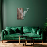 Decorațiune de perete din lemn Deer1, Diverse culori, 56x58x3 cm - Nuc - Argintiu | SKU: 899SKL2244 | Decorațiune de perete din lemn Deer1, 56x58x3 cm, varianta Nuc - Argintiu, produs pentru amenajarea locuinței, disponibil online în România la CasaMob
