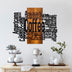 Decoratiune de perete lemn Coffee Mixed, Nuc, 72x58x3 cm, SKU 899SKL2678