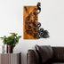 Decoratiune de perete lemn Peacock, Nuc, 47x65x3 cm, SKU 899SKL2679