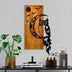 Decoratiune de perete lemn Owl, Nuc, 36x66x3 cm, SKU 899SKL2682