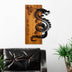 Decoratiune de perete lemn Dragon, Nuc, 40x58x3 cm, SKU 899SKL2685