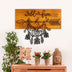 Decoratiune de perete lemn Wild and Free, Nuc, 58x45x3 cm, SKU 899SKL2688
