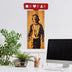 Decoratiune de perete lemn Decorative Wooden Wall Accessory Artistic 1, Nuc, 36x69x3 cm, SKU 899SKL2691