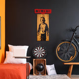 Decoratiune de perete lemn Decorative Wooden Wall Accessory Artistic 1, Nuc, 36x69x3 cm