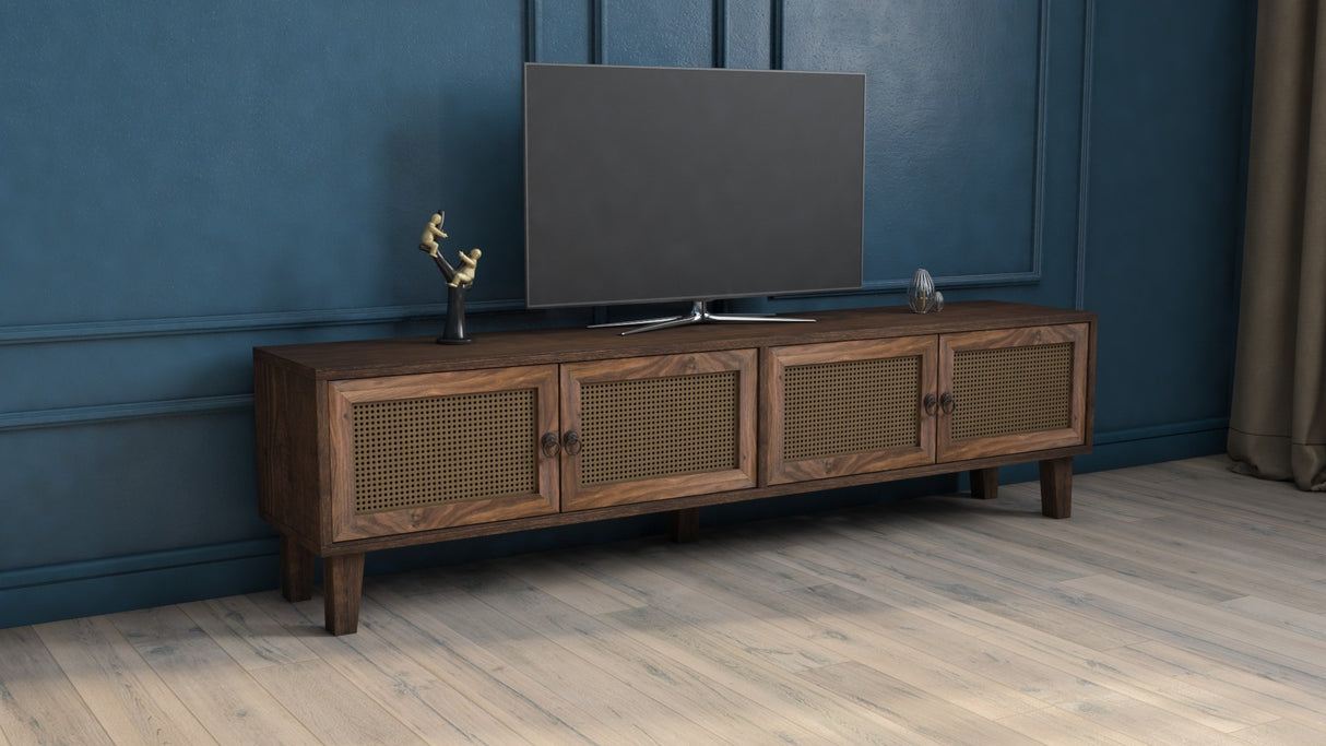 Comodă TV Dz056, Nuc, 180x45x45 cm