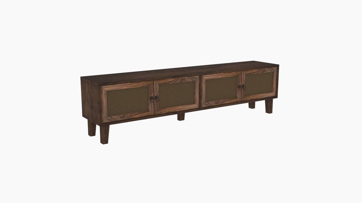 Comodă TV Dz056, Nuc, 180x45x45 cm