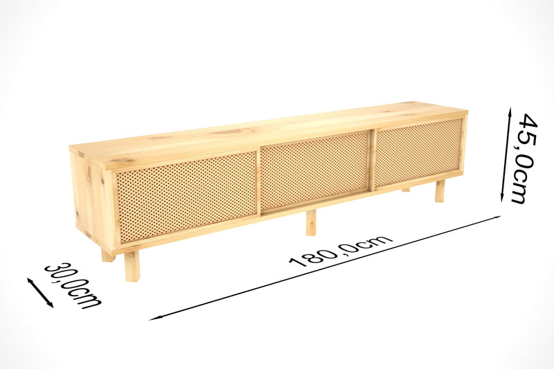Comodă TV Dz074, Natur, 180x30x45 cm, SKU 909DKZ1118, imagine 4