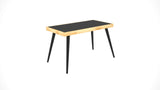 Birou Dkrz-Asr-31, Negru - Nuc, 120x60x72 cm