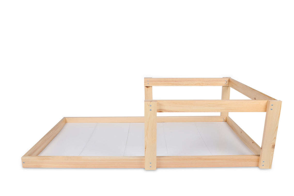 Pat pentru copii Plus 104, Stejar, 196x55x96 cm