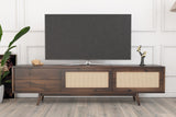 Comodă TV Dz072, Nuc, 180x30x45 cm