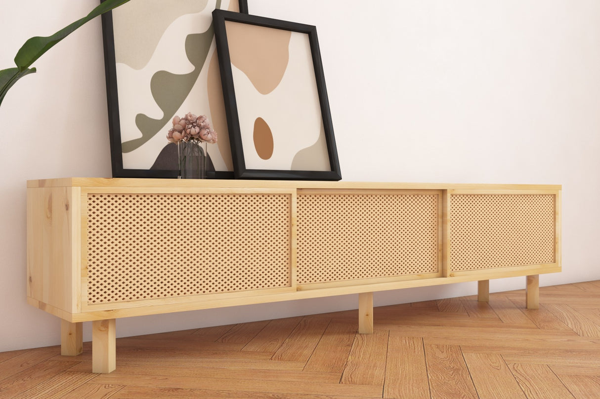 Comodă TV Dz074, Natur, 180x30x45 cm