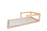 Pat pentru copii Plus 104, Stejar, 196x55x96 cm