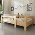 Pat pentru copii Plus 105, Stejar, 196x55x96 cm, SKU 909DKZ1503, imagine 2