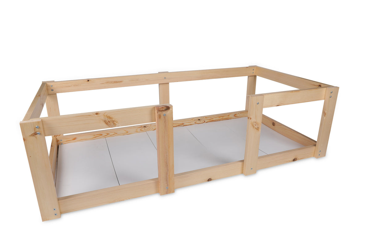 Pat pentru copii Plus 107, Stejar, 196x55x96 cm