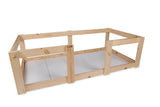 Pat pentru copii Plus 107, Stejar, 196x55x96 cm