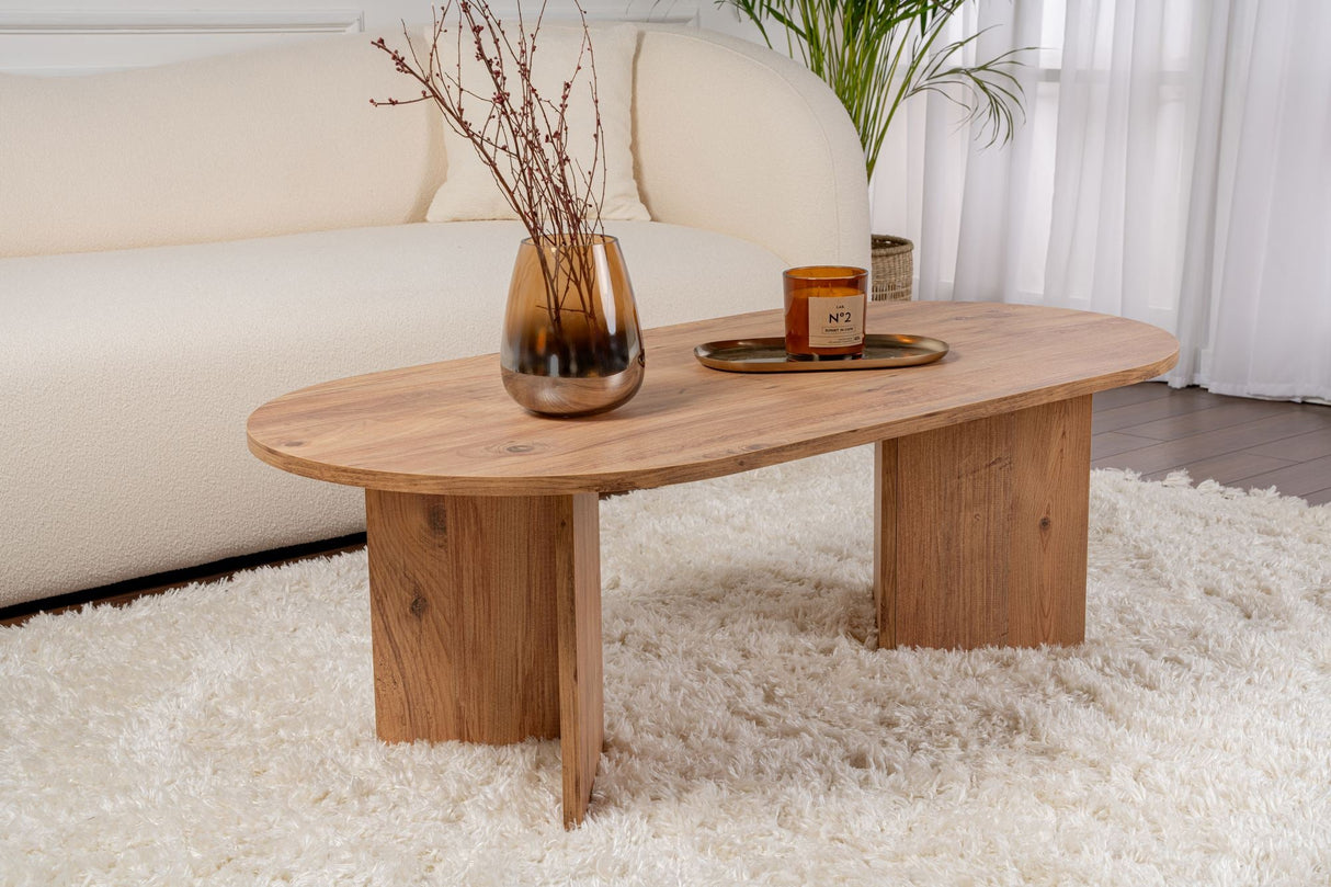 Măsuță de cafea Sable, Diverse culori, 119x60x40 cm - Pin atlantic | SKU: 909NRD1102 | Măsuță de cafea Sable, 119x60x40 cm, varianta Pin atlantic, produs pentru amenajarea locuinței, disponibil online în România la CasaMob