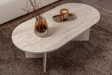 Măsuță de cafea Sable, Diverse culori, 119x60x40 cm - Travertin | SKU: 909NRD1103 | Măsuță de cafea Sable, 119x60x40 cm, varianta Travertin, produs pentru amenajarea locuinței, disponibil online în România la CasaMob