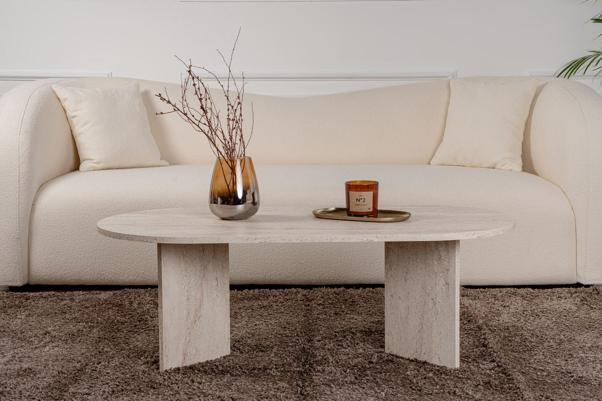 Măsuță de cafea Sable, Diverse culori, 119x60x40 cm - Travertin | SKU: 909NRD1103 | Măsuță de cafea Sable, 119x60x40 cm, varianta Travertin, produs pentru amenajarea locuinței, disponibil online în România la CasaMob