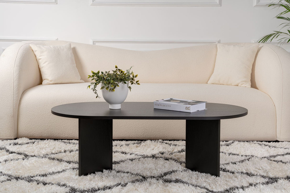 Măsuță de cafea Sable, Diverse culori, 119x60x40 cm - Wood black | SKU: 909NRD1105 | Măsuță de cafea Sable, 119x60x40 cm, varianta Wood black, produs pentru amenajarea locuinței, disponibil online în România la CasaMob