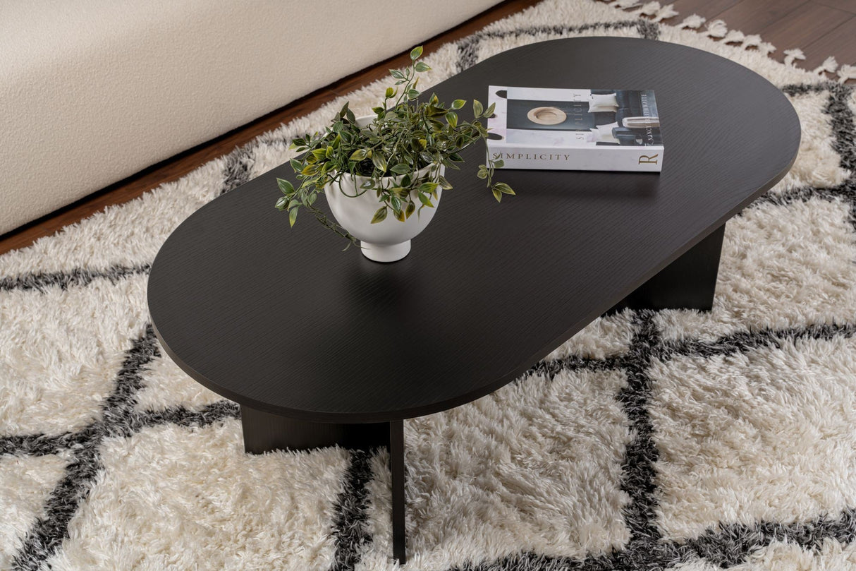Măsuță de cafea Sable, Diverse culori, 119x60x40 cm - Wood black | SKU: 909NRD1105 | Măsuță de cafea Sable, 119x60x40 cm, varianta Wood black, produs pentru amenajarea locuinței, disponibil online în România la CasaMob