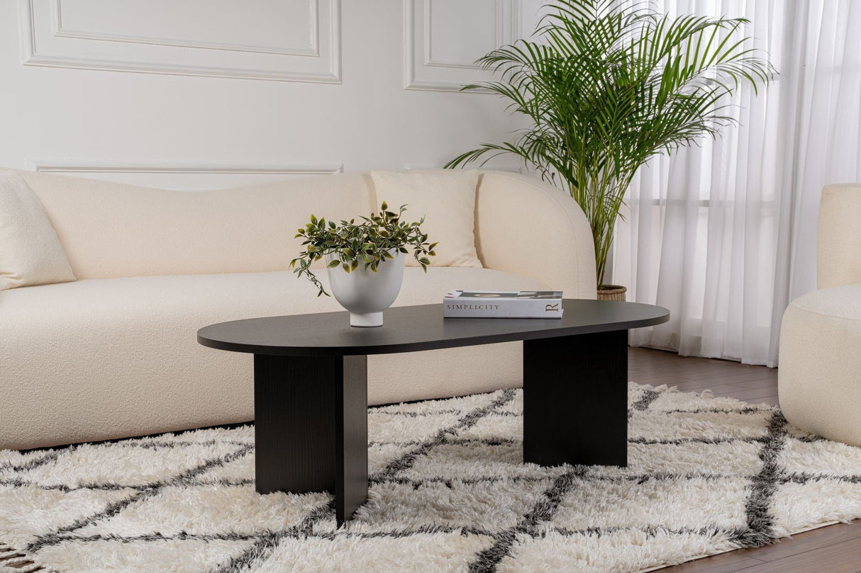 Măsuță de cafea Sable, Diverse culori, 119x60x40 cm - Wood black | SKU: 909NRD1105 | Măsuță de cafea Sable, 119x60x40 cm, varianta Wood black, produs pentru amenajarea locuinței, disponibil online în România la CasaMob