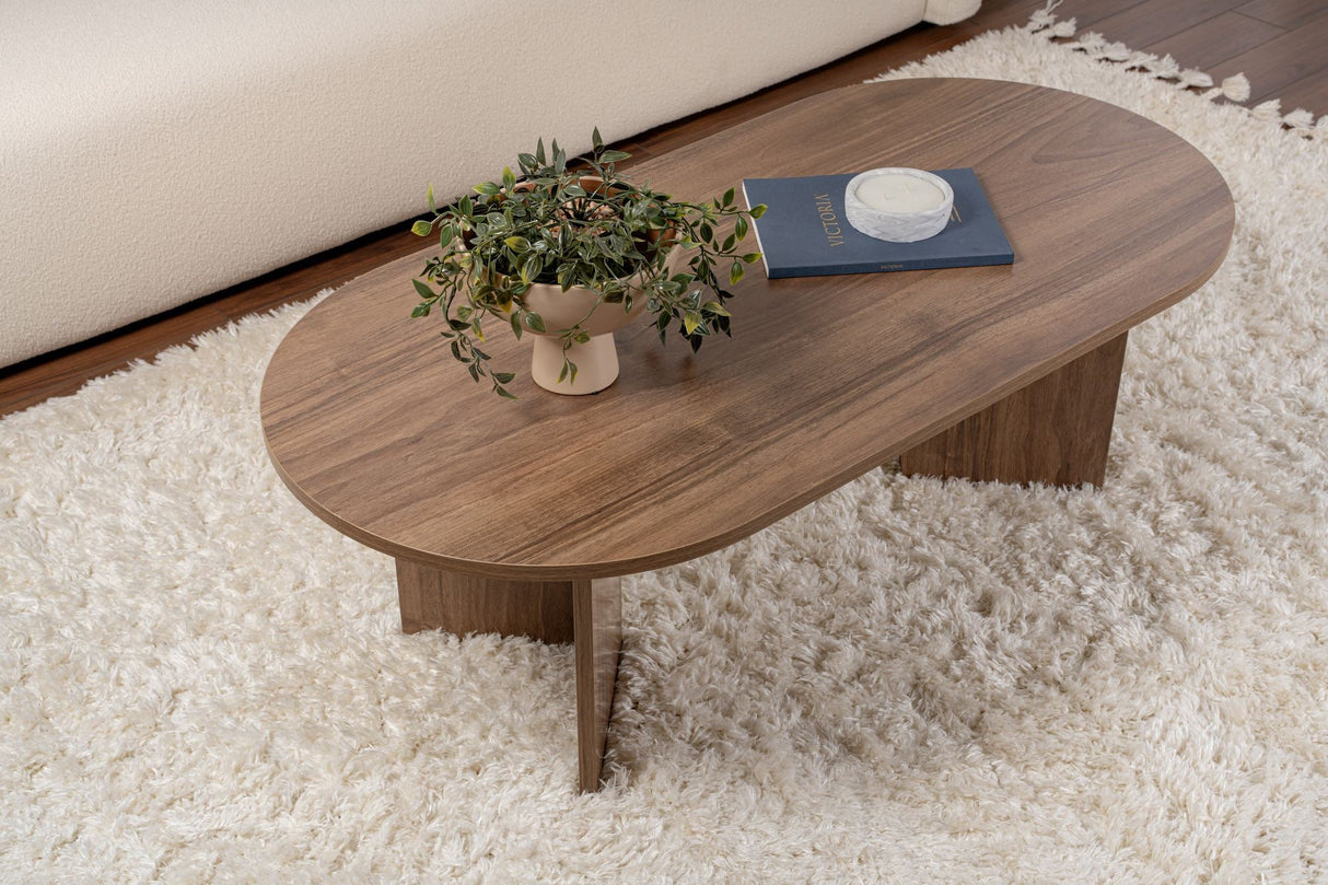 Măsuță de cafea Sable, Diverse culori, 119x60x40 cm - Venezia walnut | SKU: 909NRD1109 | Măsuță de cafea Sable, 119x60x40 cm, varianta Venezia walnut, produs pentru amenajarea locuinței, disponibil online în România la CasaMob