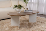 Măsuță de cafea Sable, Diverse culori, 119x60x40 cm - Venezia walnut - Alb | SKU: 909NRD1111 | Măsuță de cafea Sable, 119x60x40 cm, varianta Venezia walnut - Alb, produs pentru amenajarea locuinței, disponibil online în România la CasaMob