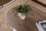 Măsuță de cafea Sable, Diverse culori, 119x60x40 cm - Venezia walnut - Alb | SKU: 909NRD1111 | Măsuță de cafea Sable, 119x60x40 cm, varianta Venezia walnut - Alb, produs pentru amenajarea locuinței, disponibil online în România la CasaMob