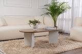 Măsuță de cafea Sable, Diverse culori, 119x60x40 cm - Venezia walnut - Alb | SKU: 909NRD1111 | Măsuță de cafea Sable, 119x60x40 cm, varianta Venezia walnut - Alb, produs pentru amenajarea locuinței, disponibil online în România la CasaMob