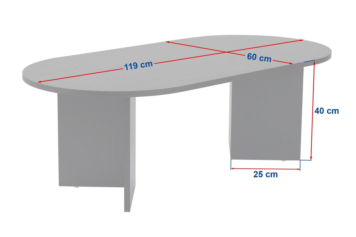 Măsuță de cafea Sable, Diverse culori, 119x60x40 cm - Venezia walnut - Alb | SKU: 909NRD1111 | Măsuță de cafea Sable, 119x60x40 cm, varianta Venezia walnut - Alb, produs pentru amenajarea locuinței, disponibil online în România la CasaMob