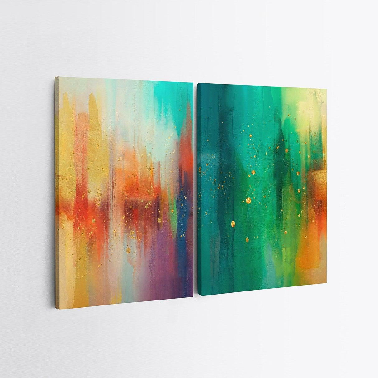 Tablou Canvas (2 bucăți) 2KNV4232, Multicolor, 110x70 cm
