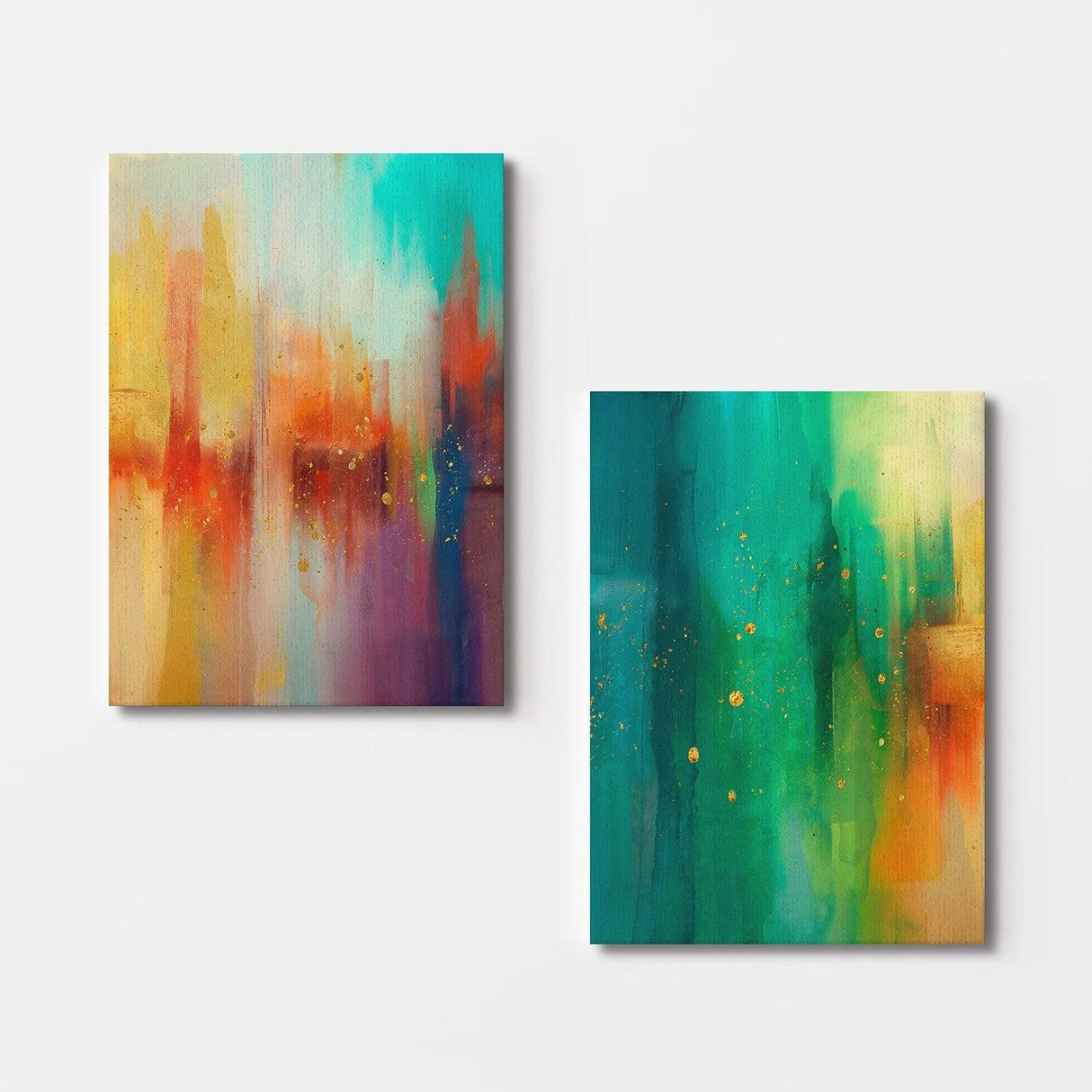 Tablou Canvas (2 bucăți) 2KNV4232, Multicolor, 110x70 cm