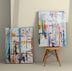 Tablou Canvas (2 bucăți) Minimal 5, Multicolor, 150x100 cm, SKU 910NVT1124