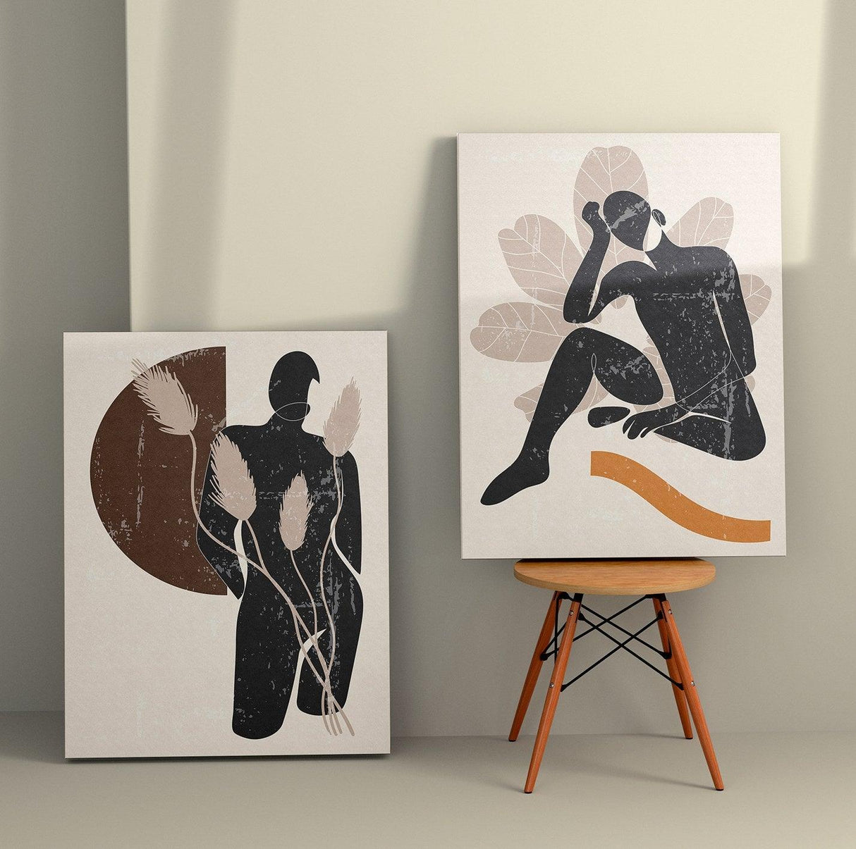 Tablou Canvas (2 bucăți) Elegance 1, Multicolor, 110x70 cm