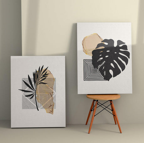 Tablou Canvas (2 bucăți) Elegance 3, Multicolor, 150x100 cm