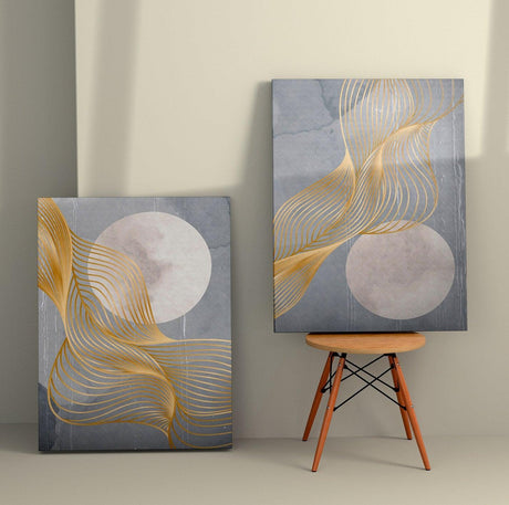 Tablou Canvas (2 bucăți) 2KNV4276, Multicolor, 150x100 cm