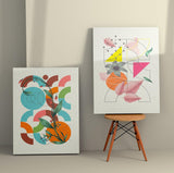 Tablou Canvas (2 bucăți) 2KNV4283, Multicolor, 150x100 cm