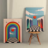 Tablou Canvas (2 bucăți) 2KNV4287, Multicolor, 110x70 cm