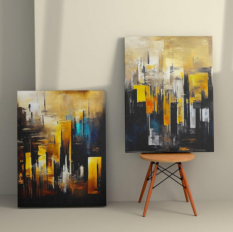 Tablou Canvas (2 bucăți) Minimal 10, Multicolor, 150x100 cm