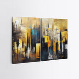 Tablou Canvas (2 bucăți) Minimal 10, Multicolor, 150x100 cm