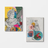 Tablou Canvas (2 bucăți) Modern 7, Multicolor, 110x70 cm