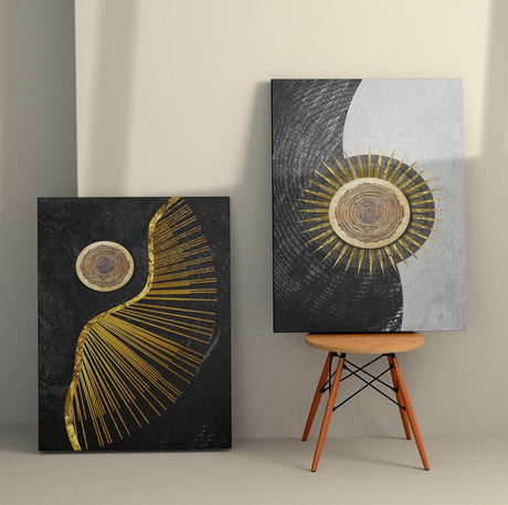 Tablou Canvas (2 bucăți) 2KNV4313, Multicolor, 110x70 cm