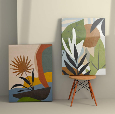 Tablou Canvas (2 bucăți) Rustic 15, Multicolor, 110x70 cm